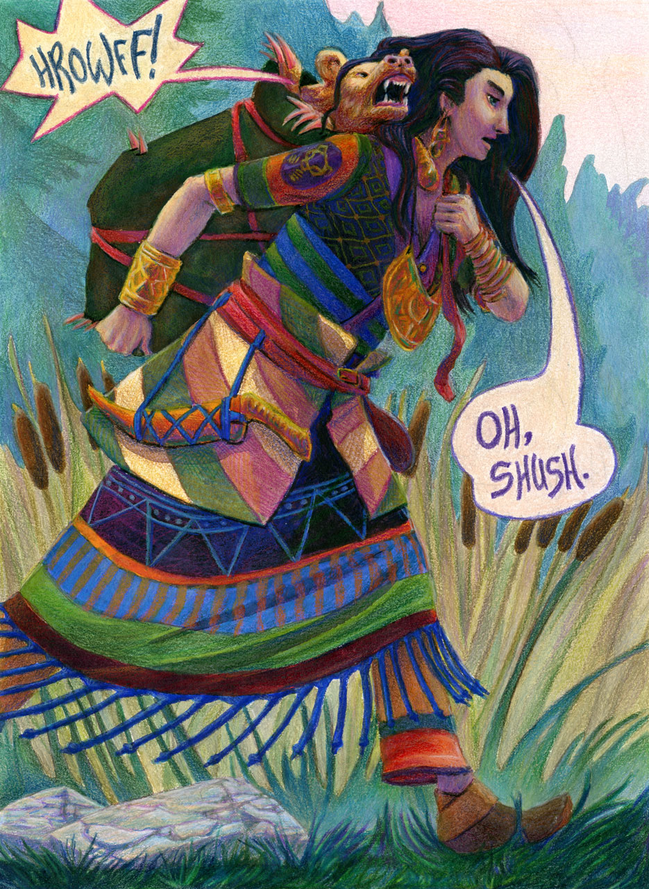 Fantasy Illustration - The Golden Bear