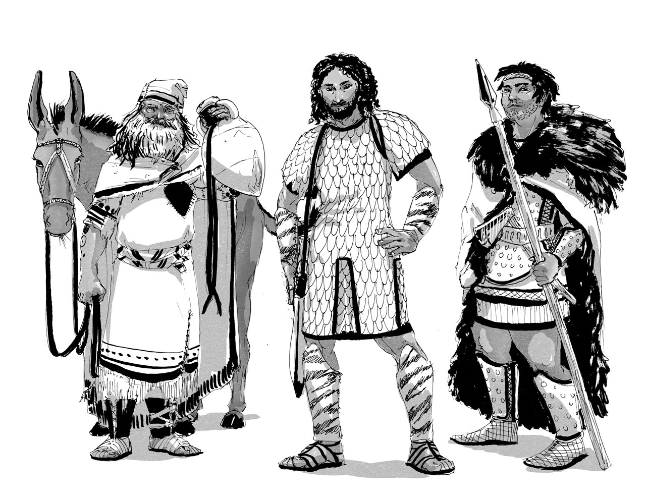 Character Illustrations from Glorantha's The Coming Storm