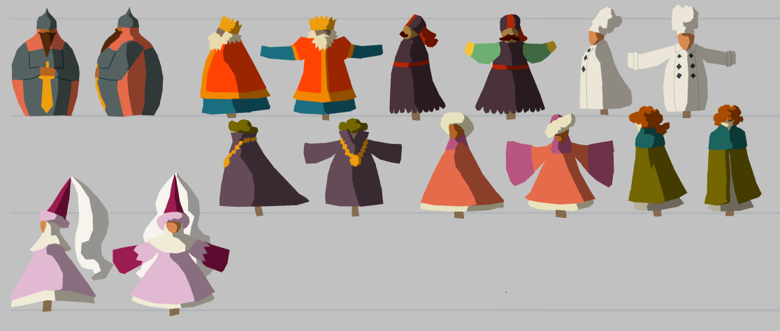 Character Design – Low Poly Medieval NPCs