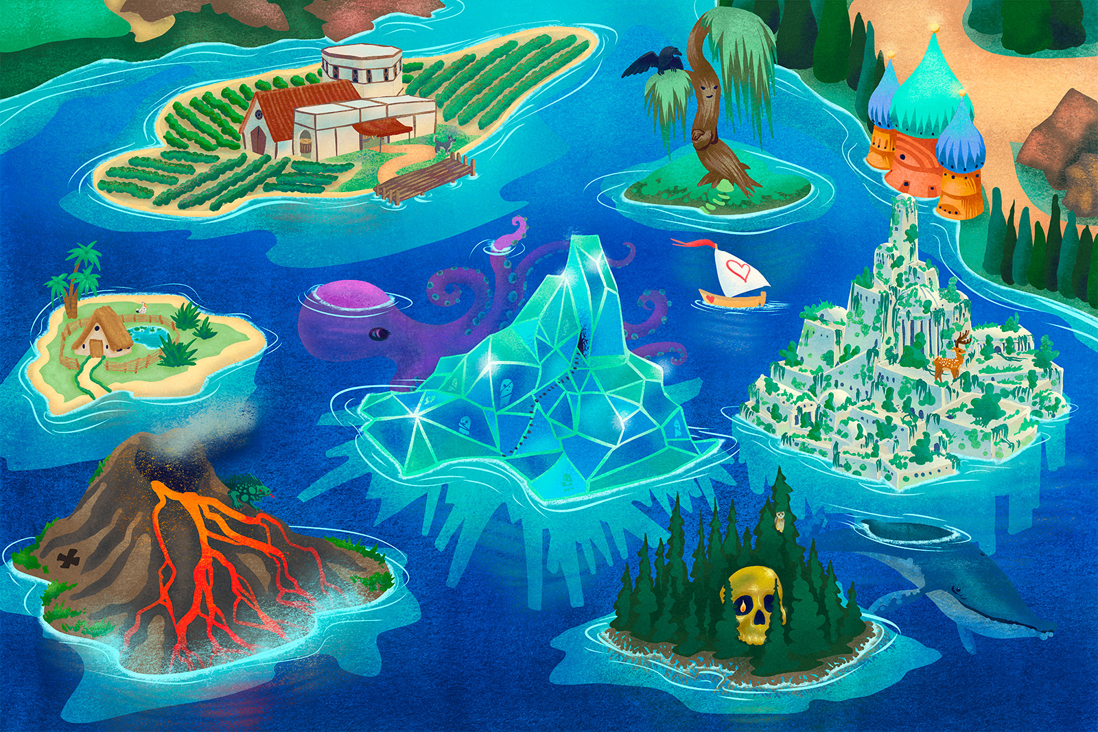 Kids’ Playmap Design – Seven Odd Islands