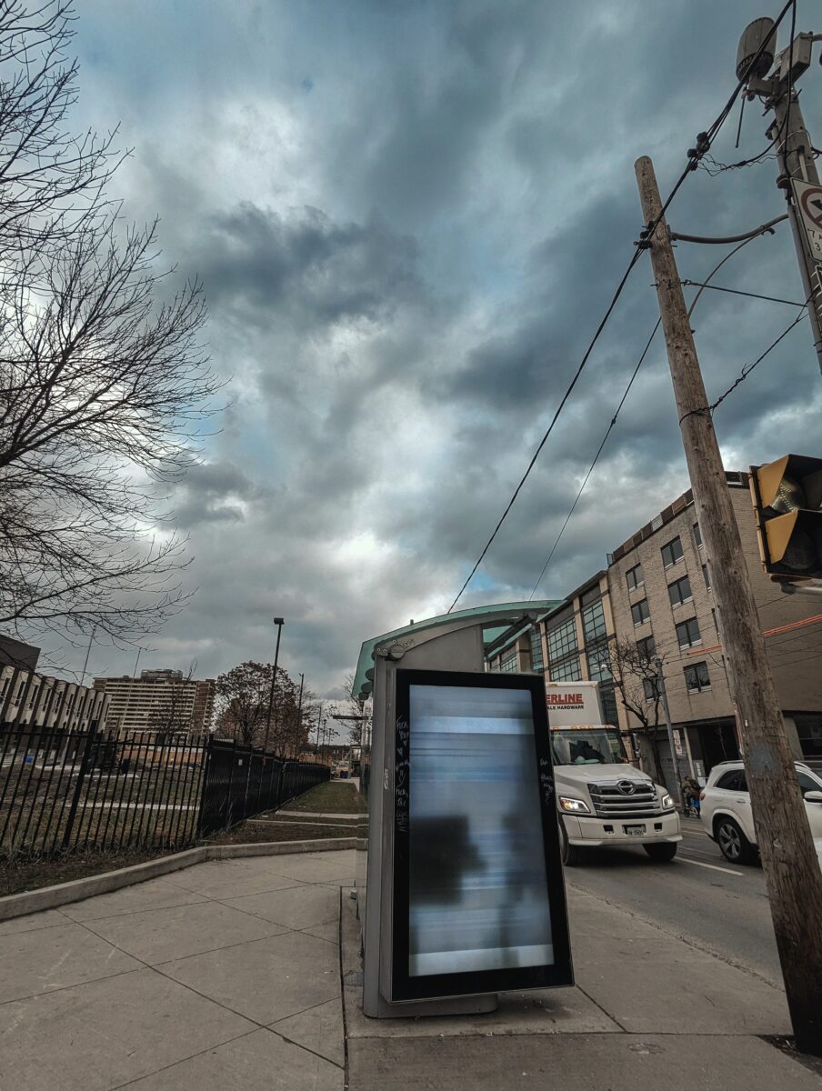 the sky was the colour of a screen tuned to a glitched signal