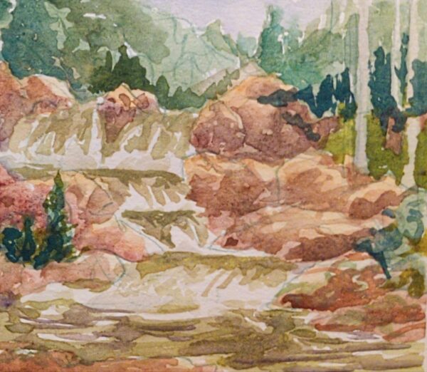 Test driving my new watercolour palette