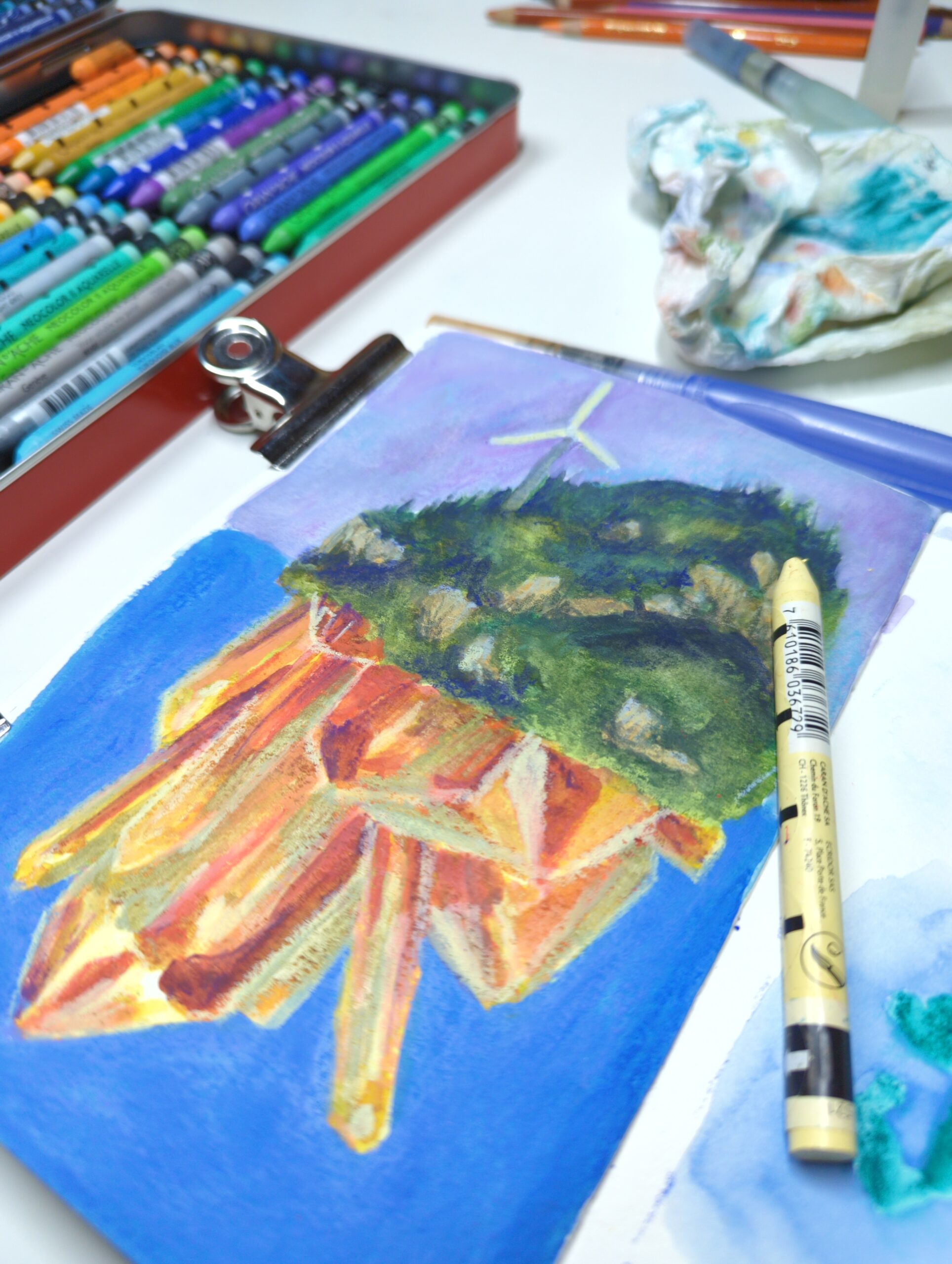 Sketchbook Crystal Island WIP