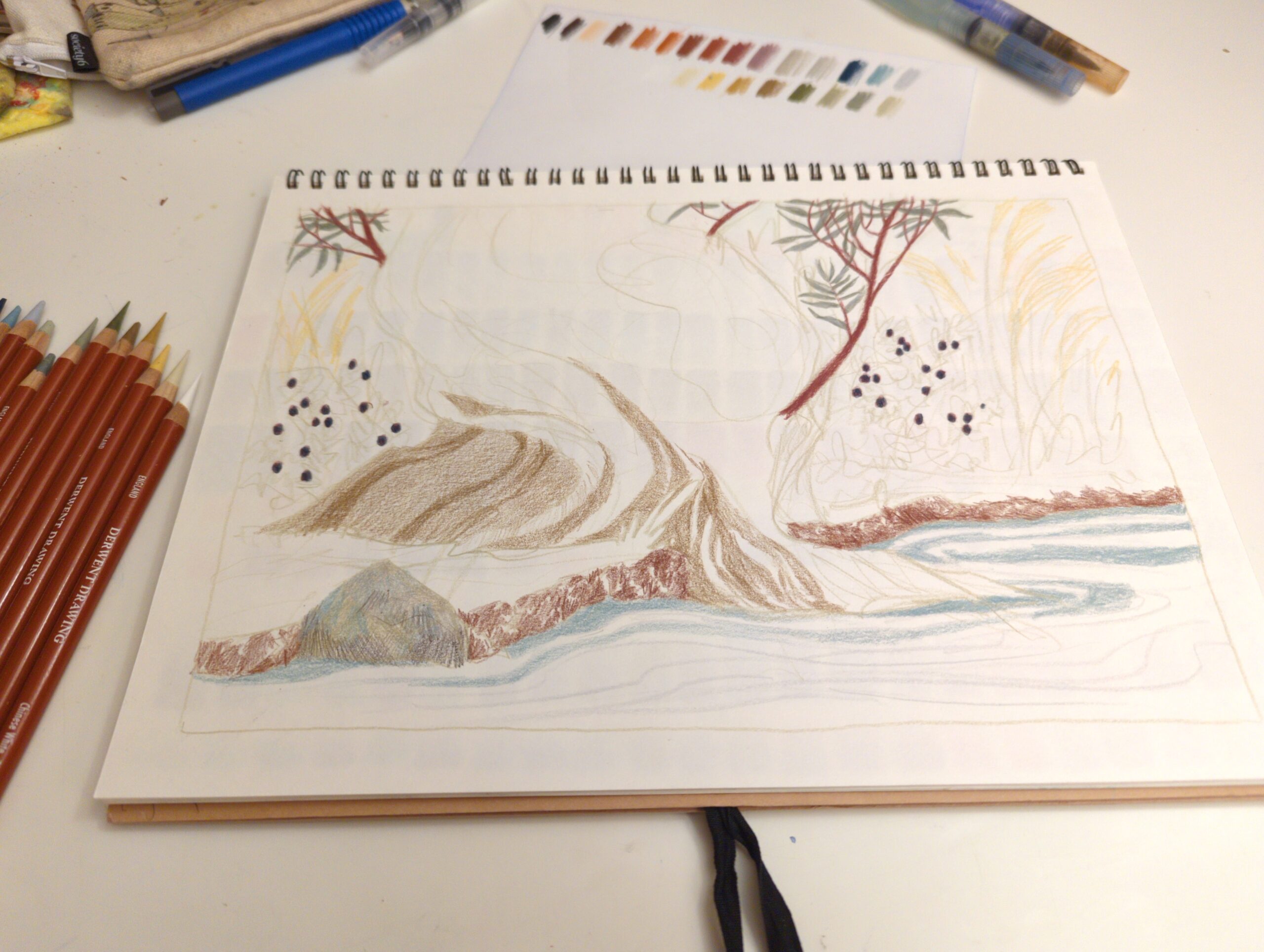 Willow tree drawing WIP