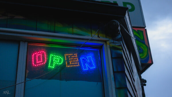 neon welcome