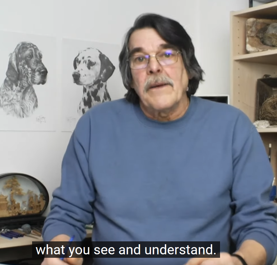 what you see and understand.