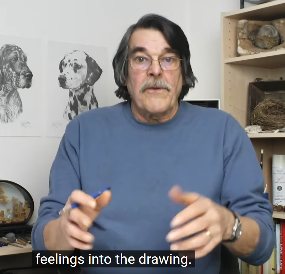 feelings into the drawing.