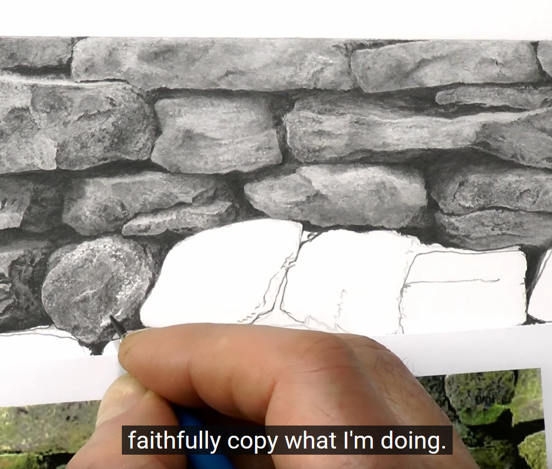 faithfully copy what I'm doing.