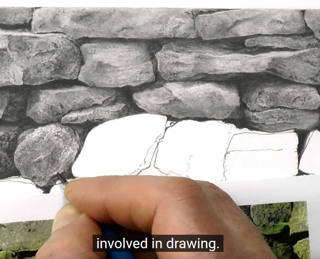 involved in drawing.